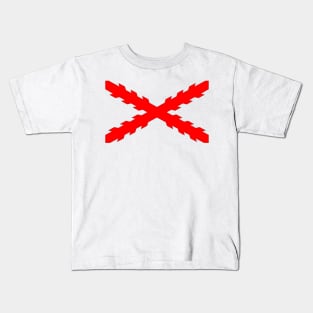 Cross of Burgundy (red) Kids T-Shirt